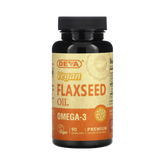 Deva, Premium Vegan Flaxseed Oil, 90 Vegan Caps